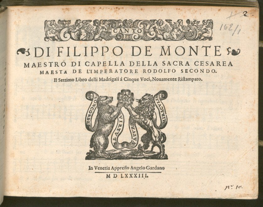 Il settimo libro delli Madrigali (1583)